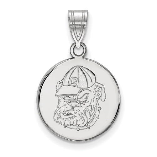 10kw University of Georgia Bulldog Disc Pendant