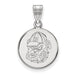 14kw University of Georgia Medium Bulldog Disc Pendant