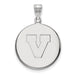 14kw University of Virginia Large V Logo Disc Pendant