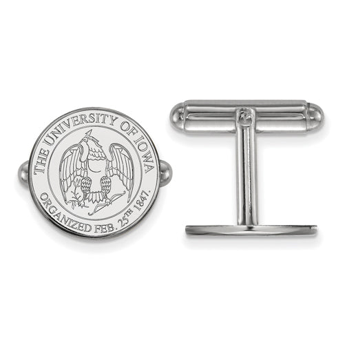 SS University of Iowa Crest Cuff Links