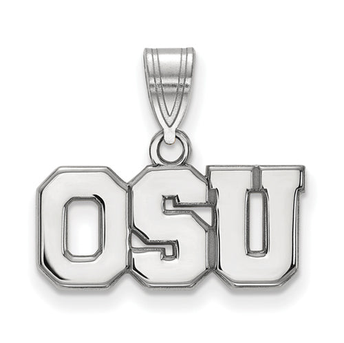 SS Ohio State U Medium "OSU" Pendant