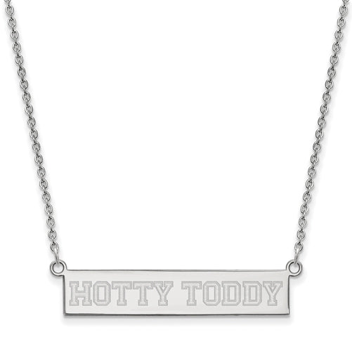 SS University  of Mississippi Small Bar Necklace Hotty Toddy