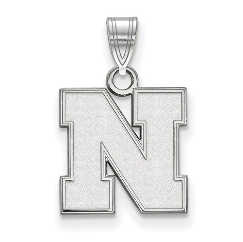 14kw University of Nebraska Small Letter N  Pendant