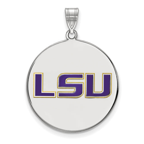 SS Louisiana State University XL Enamel Disc Pendant