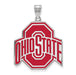 SS Ohio State U XL Enamel Buckeyes Logo Pendant