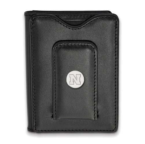 SS University of Nebraska Black Leather Wallet