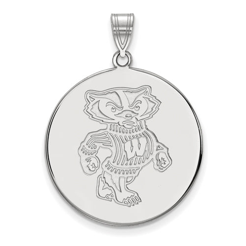 SS University of Wisconsin XL Disc Bucky Disc Pendant
