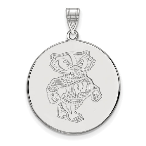 SS University of Wisconsin XL Disc Bucky Disc Pendant