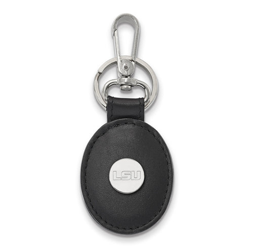 SS Louisiana State University Black Leather Oval Key