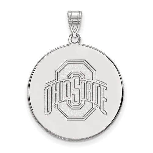10kw Ohio State U XL Buckeyes Logo Disc Pendant