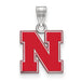 SS University of Nebraska Small Enamel Letter N Pendant