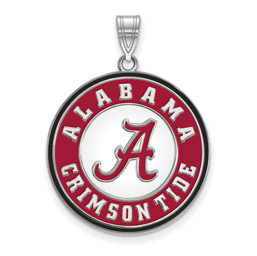 SS University of Alabama Crimson Tide XL Enameled Disc Pendant