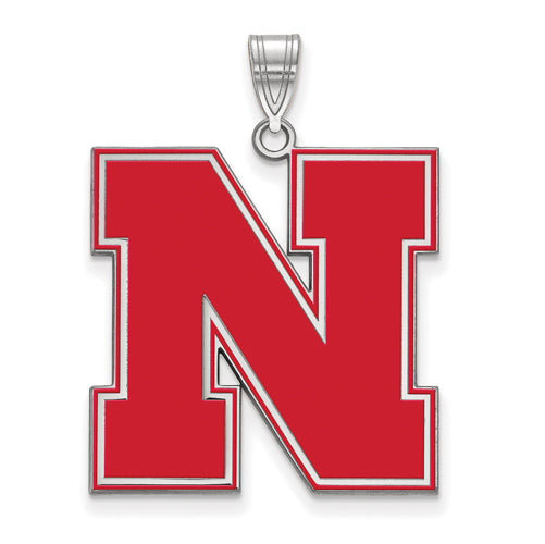 SS University of Nebraska XL Enamel Pendant