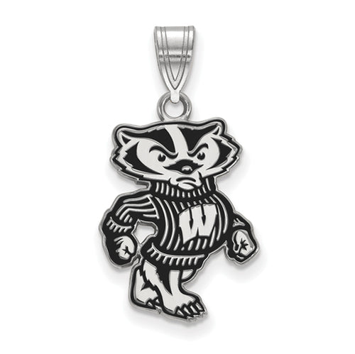 SS University of Wisconsin Large Enamel Bucky Pendant