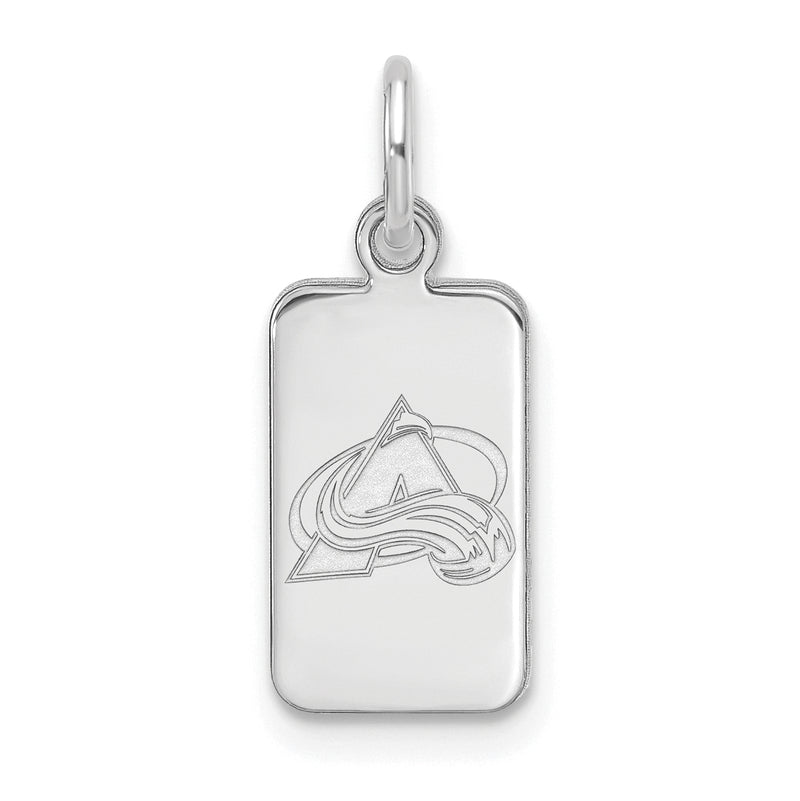 Sterling Silver NHL Colorado Avalanche Tag Pendant