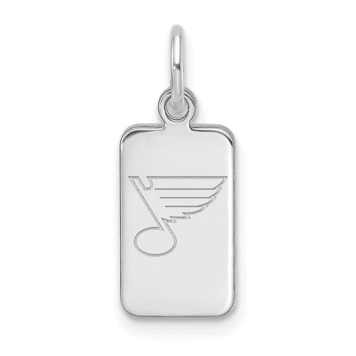 Sterling Silver NHL St Louis Blues Tag Pendant