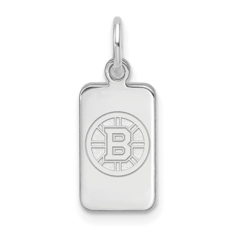 Sterling Silver NHL Boston Bruins Tag Pendant