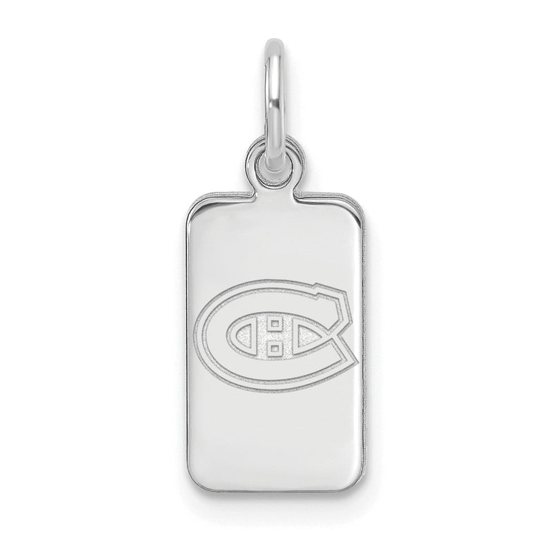 Sterling Silver NHL Montreal Canadiens Tag Pendant