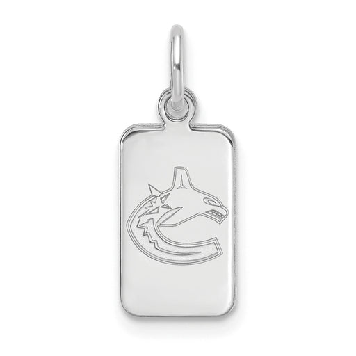 Sterling Silver NHL Vancouver Canucks Tag Pendant