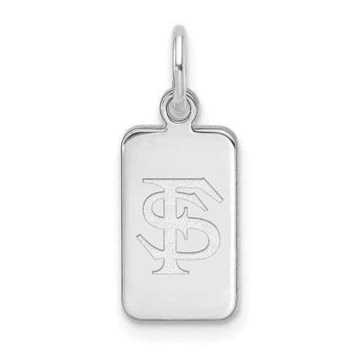 Sterling Silver Florida State University Tag Pendant