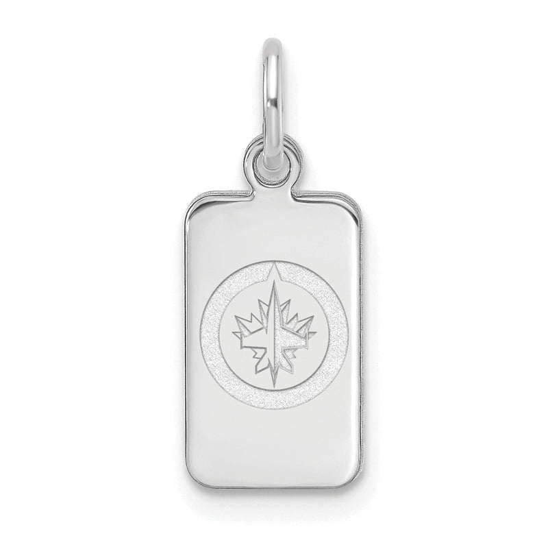 Sterling Silver NHL Winnipeg Jets Tag Pendant