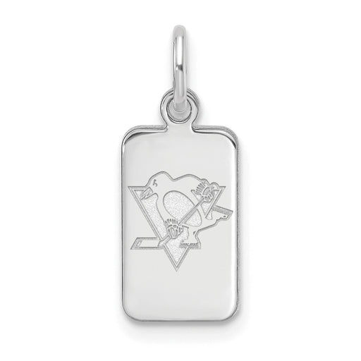 Sterling Silver NHL Pittsburgh Penguins Tag Pendant