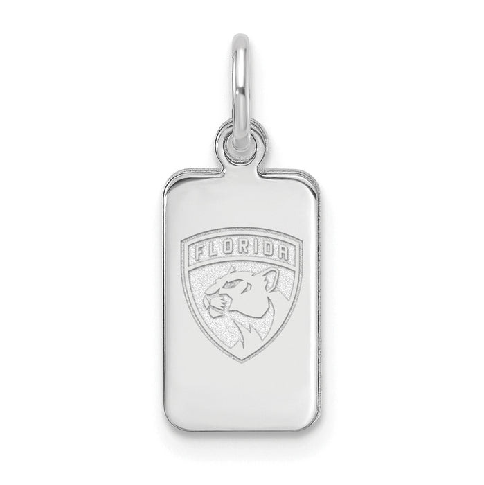 Sterling Silver NHL Florida Panthers Tag Pendant