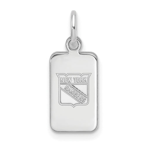 Sterling Silver NHL New York Rangers Tag Pendant
