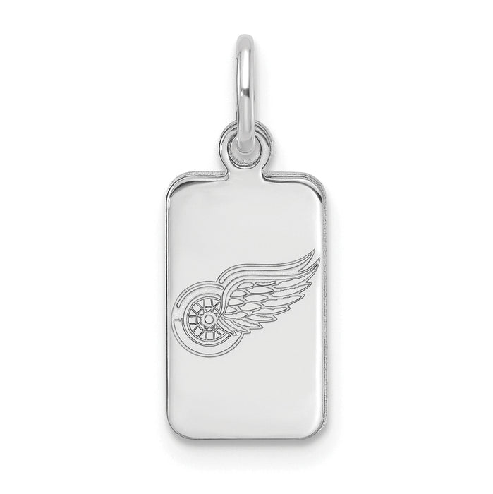 Sterling Silver NHL Detroit Red Wings Tag Pendant