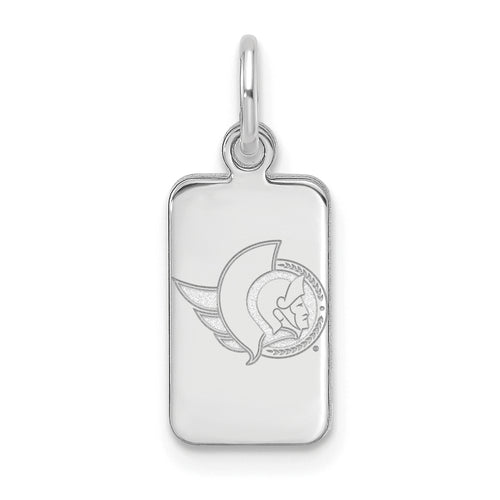 Sterling Silver NHL Ottawa Senators Tag Pendant