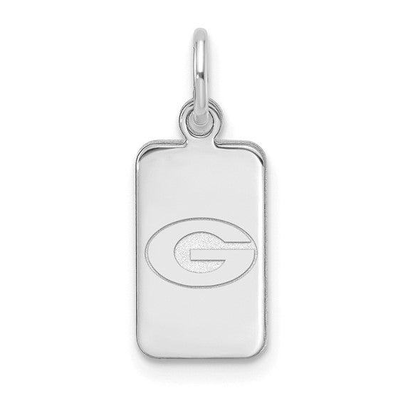 Sterling Silver University of Georgia Tag Pendant