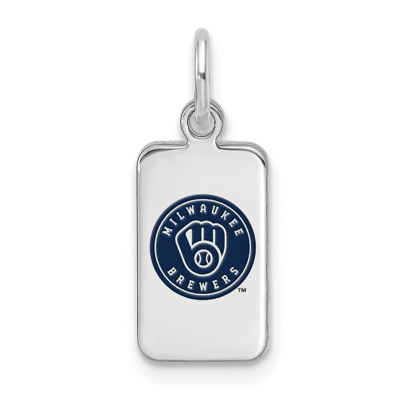  SS MLB Milwaukee Brewers Enamel Tag Pendant