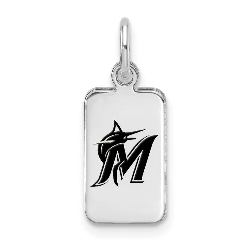  SS MLB Miami Marlins Enamel Tag Pendant
