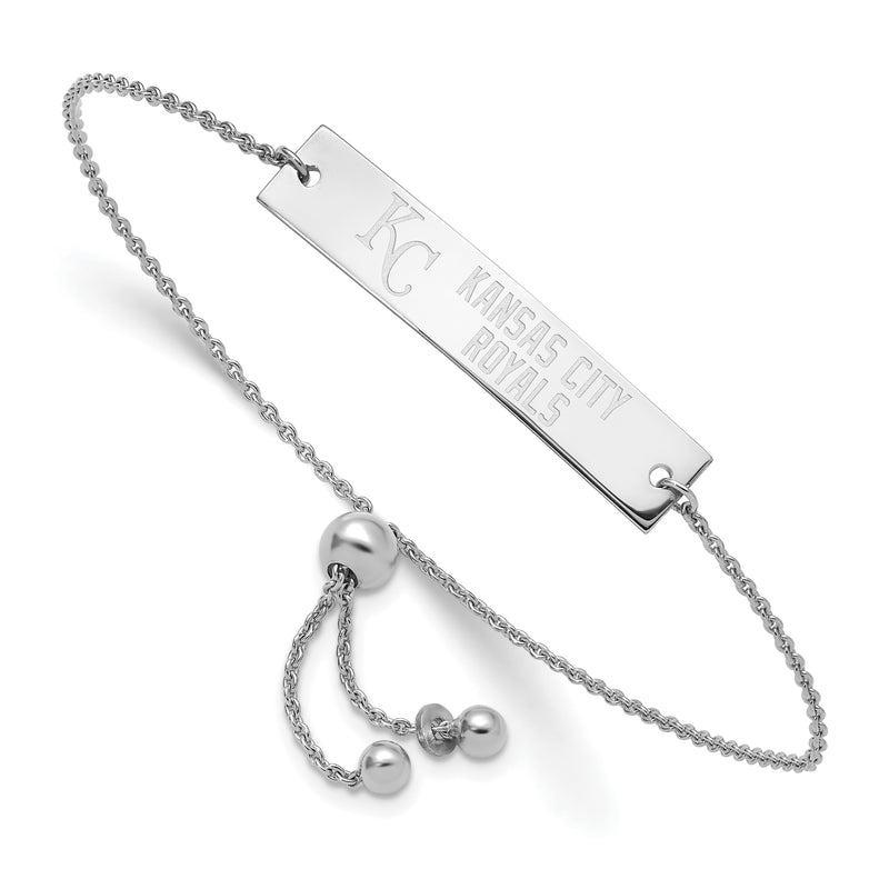  SS MLB Kansas City Royals Name Bar Adj Bracelet
