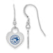  SS MLB Toronto Blue Jays Enamel Heart Dangle Earrings
