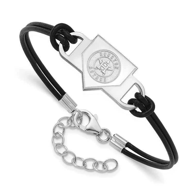  SS MLB Houston Astros Homeplate Leather Bracelet