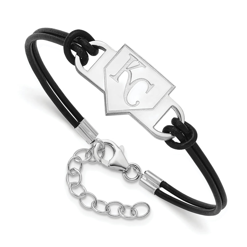  SS MLB Kansas City Royals Homeplate Leather Bracelet