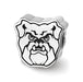 SS Butler University Bulldog Head Enameled Bead