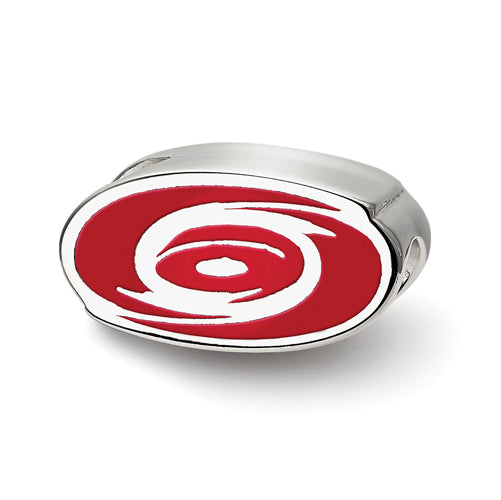 SS NHL Carolina Hurricanes Enameled Logo Bead
