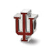 SS Indiana University Block IU Enameled Logo Bead