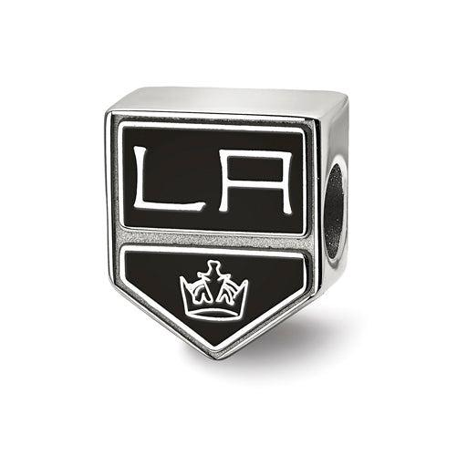 SS NHL Los Angeles Kings Enameled Logo Bead