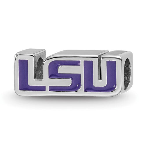 SS Louisiana State University L-S-U Enameled Bead