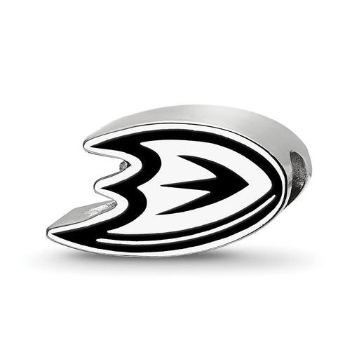 Sterling Silver NHL Anaheim Ducks D Enameled Logo Bead