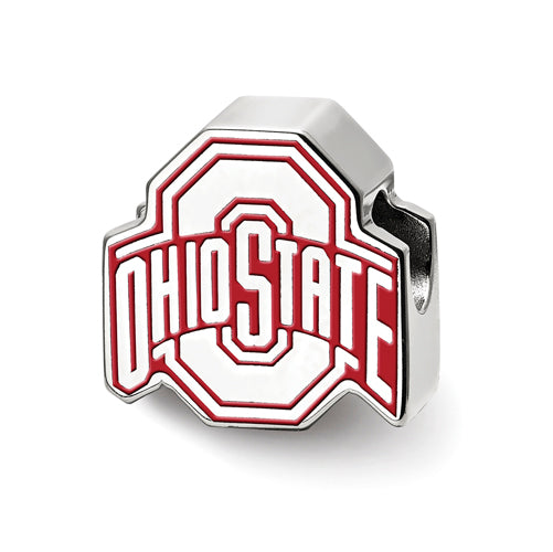 SS The Ohio State U Block O Enameled Extruded Logo Bead