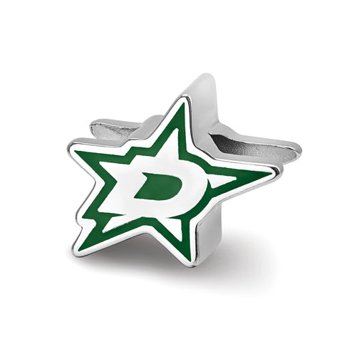 SS Dallas Stars D on Star Enameled Extruded Logo Bead
