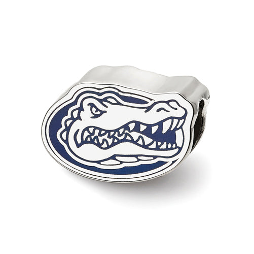 SS University of Florida Gator Head Enameled Logo Bead