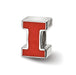 SS University of Illinois Block I Enameled Logo Bead
