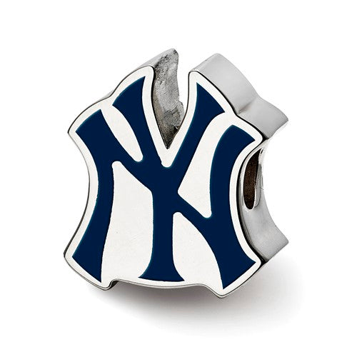 SS MLB  New York Yankees Enameled Logo Bead