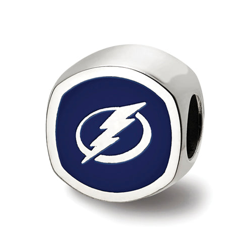 SS NHL Tampa Bay Lightning Cushion Shaped Logo Bead