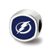 SS NHL Tampa Bay Lightning Cushion Shaped Logo Bead